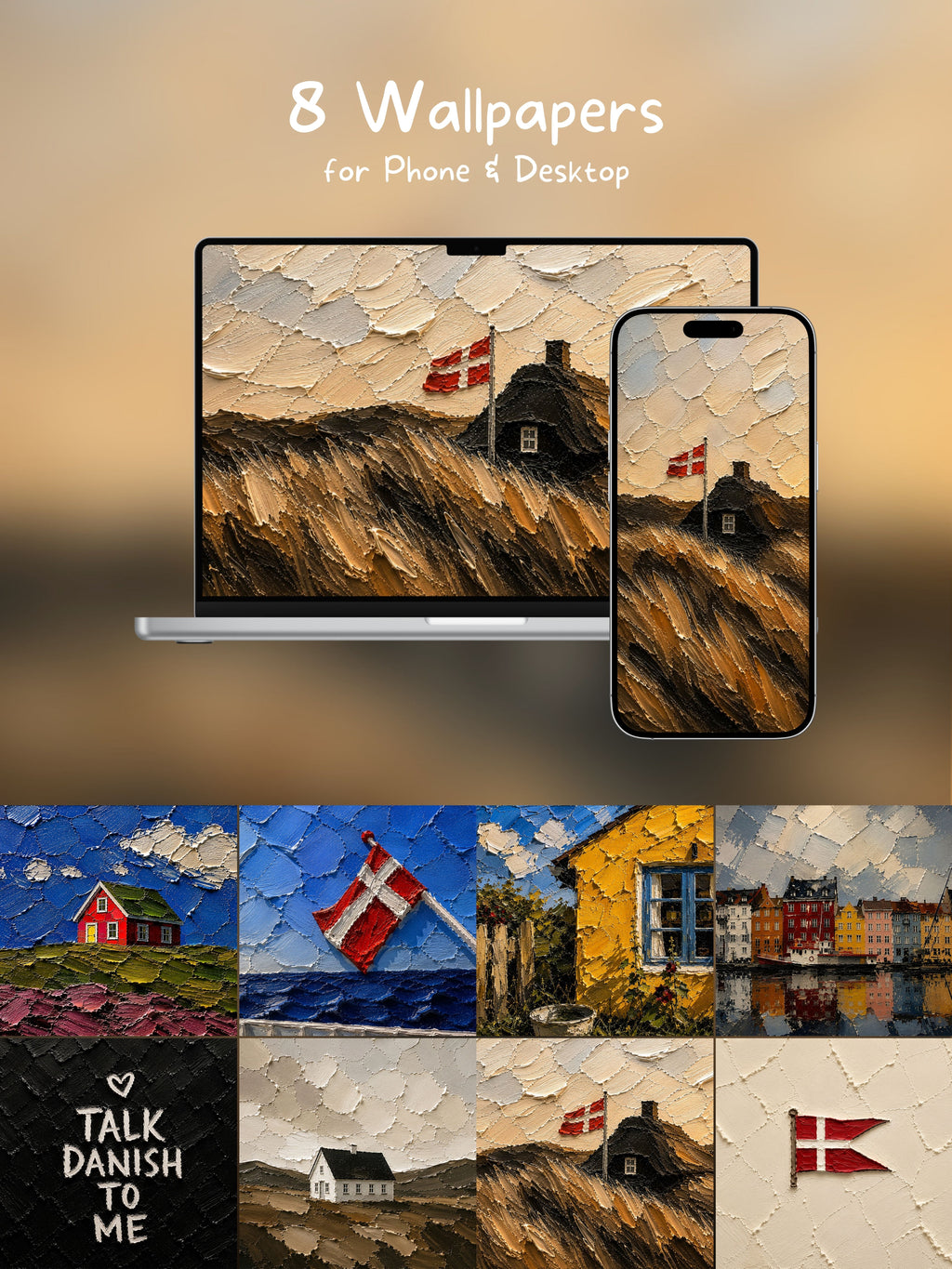 Dansk — Vol. 1 (8 Designs für jeden Bildschirm)